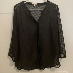 Skies Are Blue Sheer Blouse